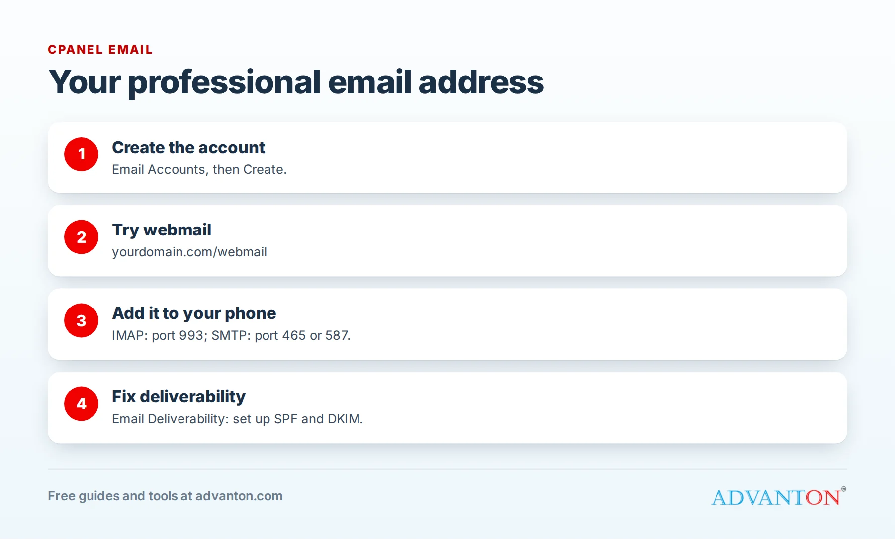 How to set up business email in four steps