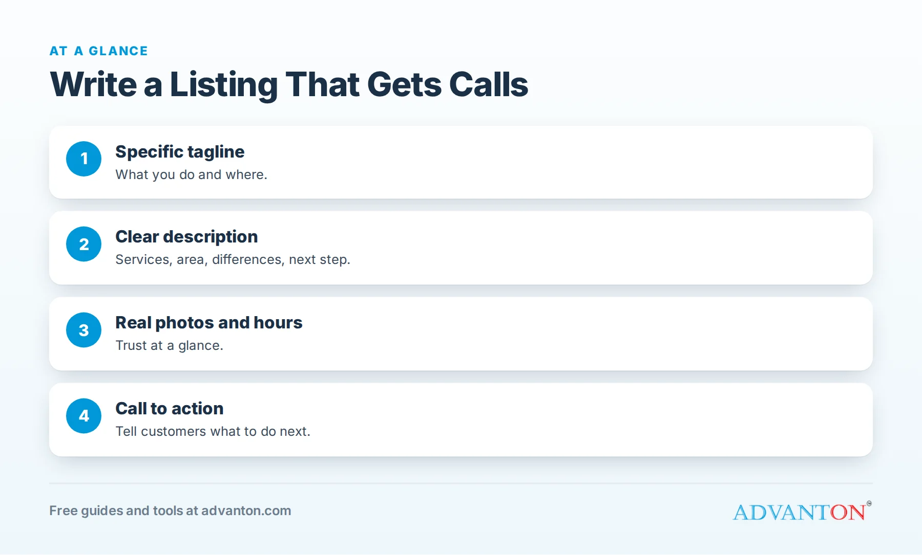 Anatomy of a business listing that gets calls
